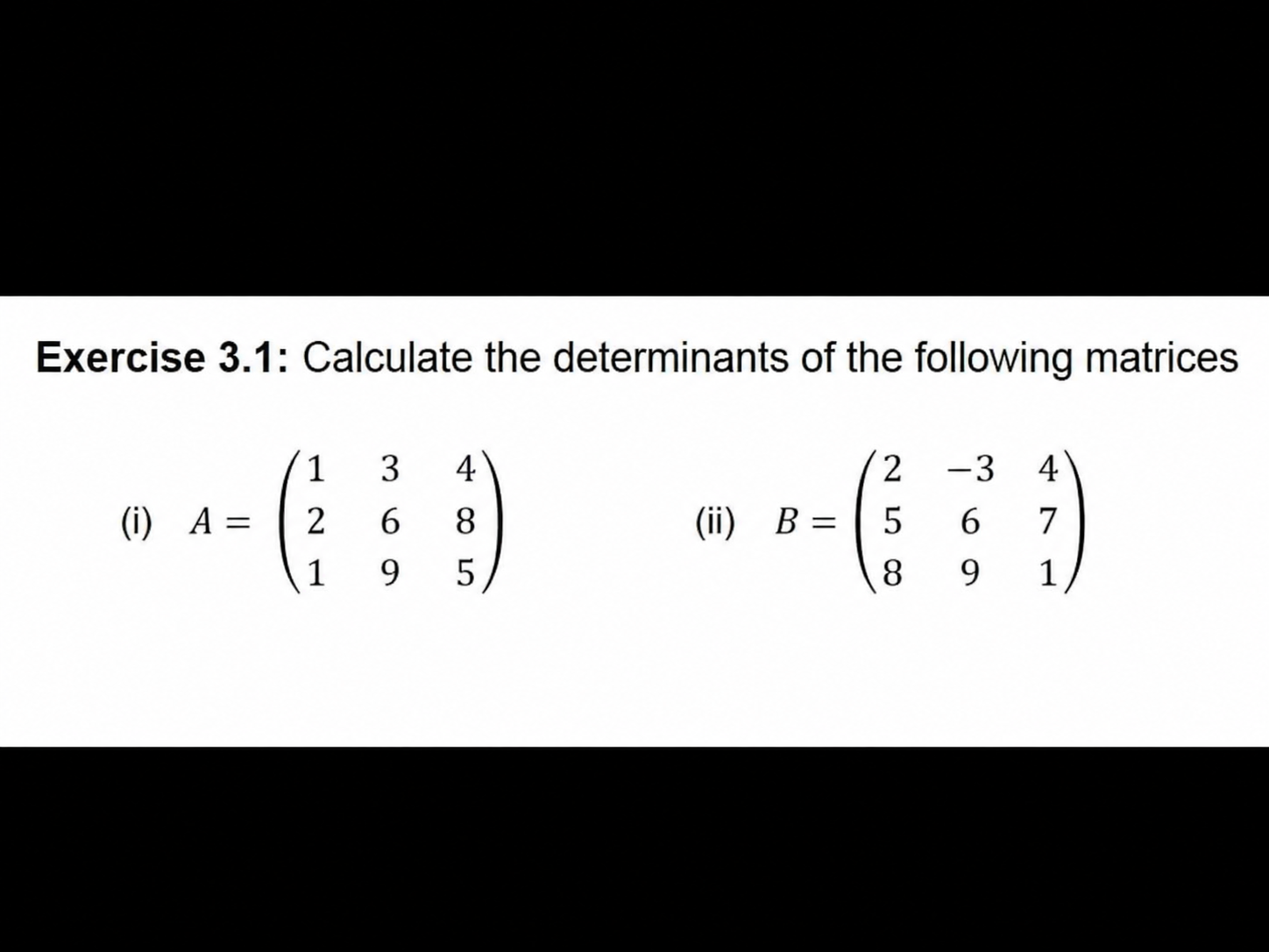 Matrices 12