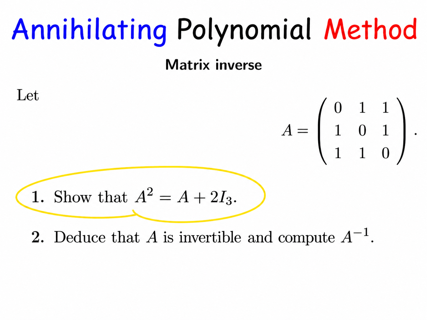 Matrices 16