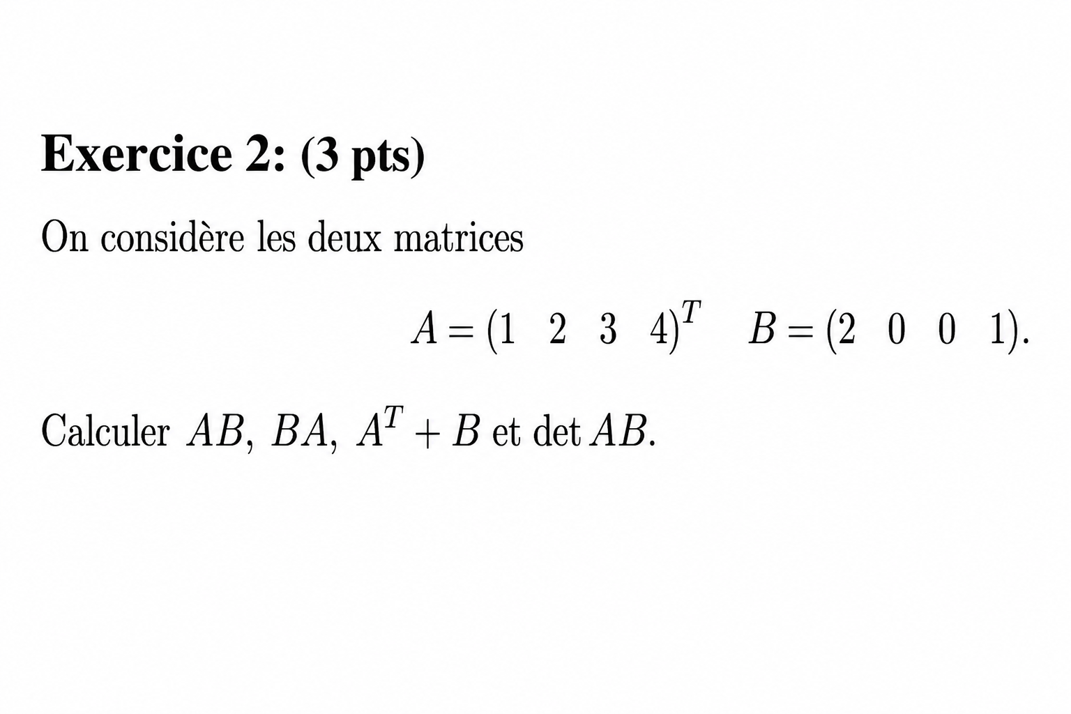 Matrices 19