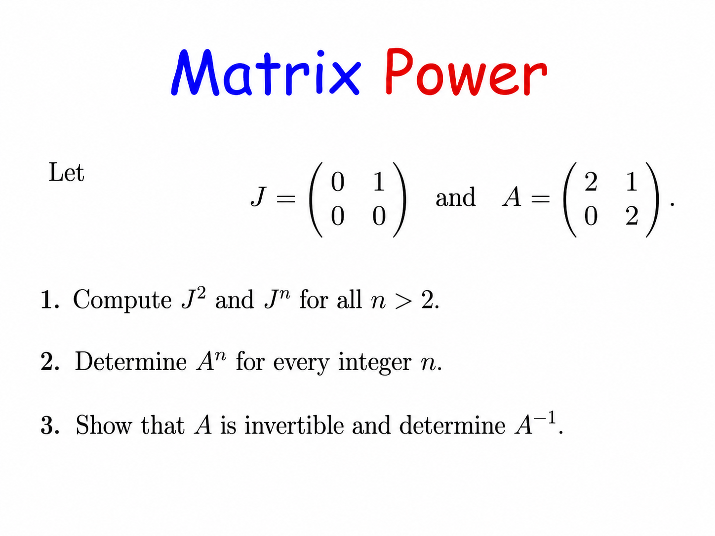 Matrices 9