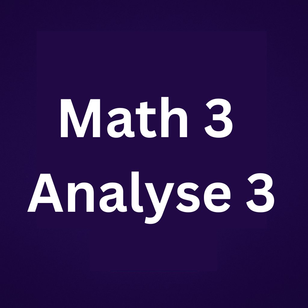 Math 3 (Analyse 3)